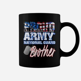 Proud Patriotic Army National Guard Brother Usa Flag Men Coffee Mug | Crazezy DE