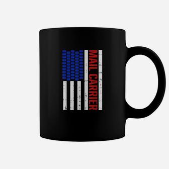 Proud Patriotic Postal Worker American Flag Us Postal Worker Coffee Mug - Thegiftio UK