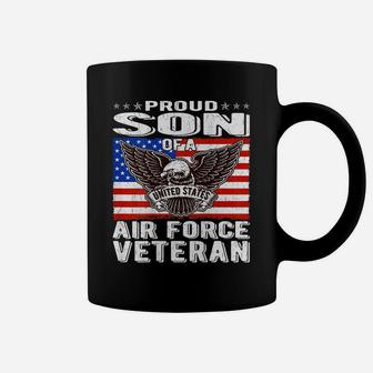 Proud Son Of A Us Air Force Veteran Patriotic Military Child Coffee Mug | Crazezy CA