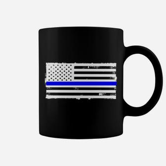 Proud State Trooper Mom Mother Thin Blue Line American Flag Coffee Mug | Crazezy DE