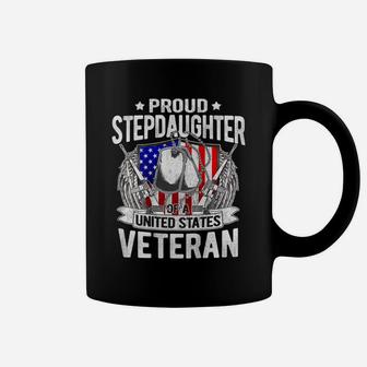 Proud Stepdaughter Of United States Veteran Military Family Coffee Mug | Crazezy UK