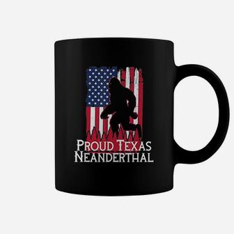 Proud Texas American Neanderthal Us Flag Coffee Mug - Thegiftio UK