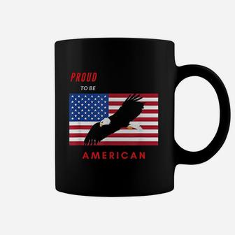 Proud To Be American Eagle Flag Coffee Mug - Thegiftio UK