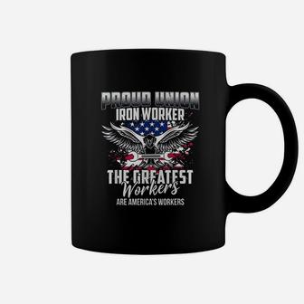 Proud Union Iron Worker American Ironworker Hero Gift Coffee Mug - Thegiftio UK