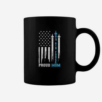 Proud Us Air Force Mom America Flag Mother Day Coffee Mug | Crazezy AU
