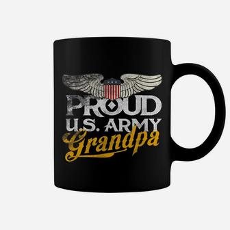 Proud Us Army Grandpa Shirt Veterans And Memorial Day Gifts Coffee Mug | Crazezy