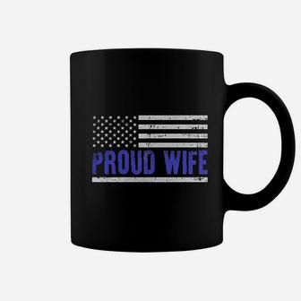 Proud Wife American Flag Coffee Mug | Crazezy