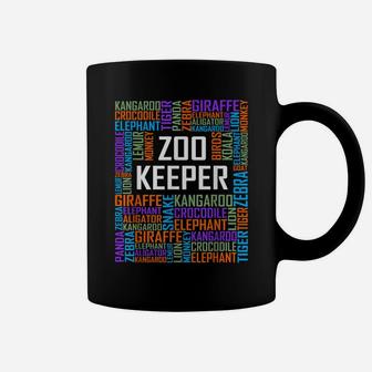 Proud Zoo Keeper Words Gifts Zookeeper Animal Job Gift Coffee Mug | Crazezy DE