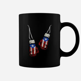 Puerto Rico Boxing Gloves Flag Coffee Mug | Crazezy UK