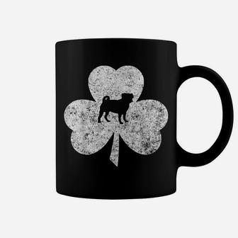 Pug Irish Clover Saint Patrick Day Gift Shirt Coffee Mug | Crazezy DE