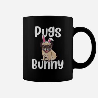 Pugs Bunny Funny Animal Dog Pun Pet Lover Easter Coffee Mug | Crazezy