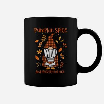 Pumpkin Spice And Everything Nice Fall Gnome Coffee Mug | Crazezy AU
