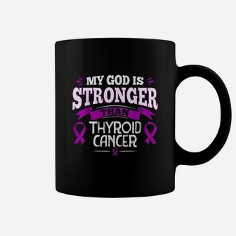Purple Ribbon Thyroid Survivor Coffee Mug | Crazezy CA