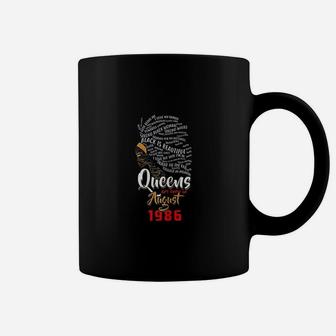 Queens Are Born In August 1986 Coffee Mug | Crazezy CA