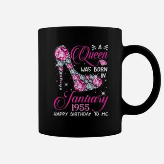 Queens Are Born In January 1955 T Shirt 65Th Birthday Gift Coffee Mug | Crazezy AU