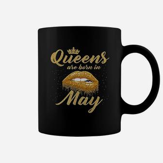 Queens Are Born In May Birthday Coffee Mug | Crazezy
