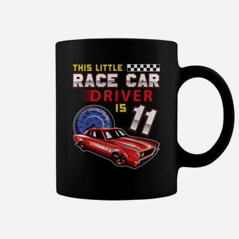 Race Car 11Th Birthday Toddler Boy Racing 11 Years Old Coffee Mug | Crazezy UK