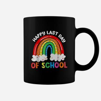 Rainbow Happy Last Day Of School Teacher Boys Girls Kids Coffee Mug | Crazezy UK