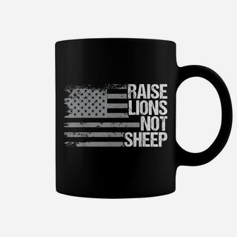 Raise Lions Not Sheep - American Patriot - Patriotic Lion Coffee Mug | Crazezy DE