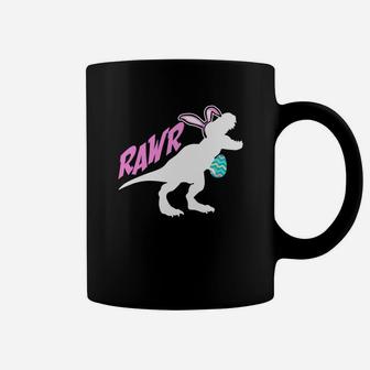 Rawr Easter Bunny Dinosaur Trex With Egg Easter Coffee Mug - Thegiftio UK