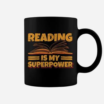 Reading Is My Superpower Kids Library Bookmark Students Tee Coffee Mug | Crazezy