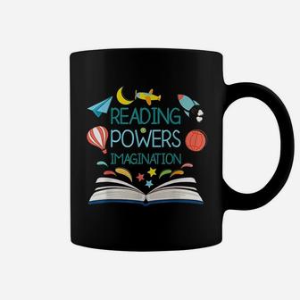 Reading Powers Imagination Coffee Mug | Crazezy CA