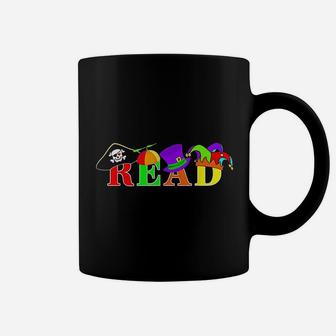 Reading Teacher Read Hat Day Coffee Mug | Crazezy