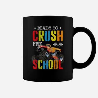 Ready To Crush Preschool Pre K Monster Truck Back To School Coffee Mug | Crazezy DE