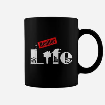 Realtor Life Gift Real Estate Agent Job Title Gifts Coffee Mug - Seseable