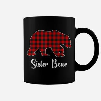 Red Plaid Bear Christmas Pajama Sister Matching Family Coffee Mug | Crazezy CA