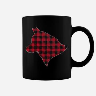 Red Plaid Buffalo Siberian Husky Christmas Pajamas Gift Xmas Sweatshirt Coffee Mug | Crazezy CA