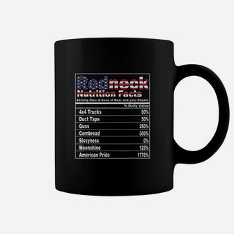 Redneck Nutrition Facts 4th Of July Country Funny Coffee Mug - Thegiftio UK