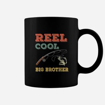 Reel Cool Big Brothers Gift Older Brother Boys Fishing Gift Coffee Mug - Thegiftio UK