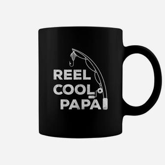 Reel Cool Papa Fishing Dad Fathers Day Gift Coffee Mug | Crazezy CA