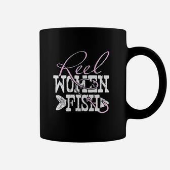 Reel Women Fish Fishing Quote Coffee Mug | Crazezy