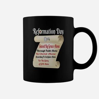 Reformation Day Five Solas Christian Theology T-shirt Coffee Mug - Thegiftio UK