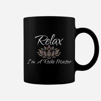 Reiki Master Tshirt Relax Flower Lotus Chakra Light Energy Coffee Mug | Crazezy UK