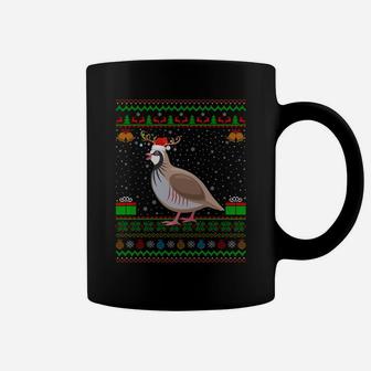 Reindeer Santa Hat Matching Ugly Grouse Bird Christmas Sweatshirt Coffee Mug | Crazezy