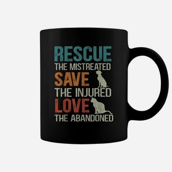 Rescue Save Love Cute Animal Rescue Dog Cat Lovers Tees Coffee Mug | Crazezy AU