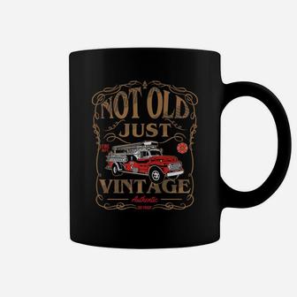 Retired Firefighter Gift Grandpa Antique Vintage Fire Truck Coffee Mug | Crazezy DE