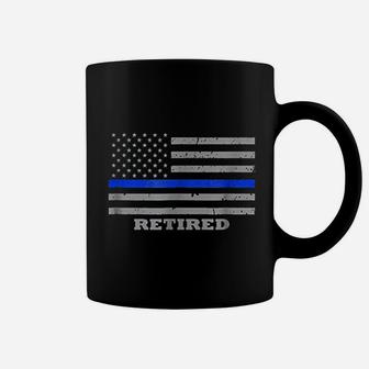 Retired Police Officer American Flag Coffee Mug | Crazezy UK