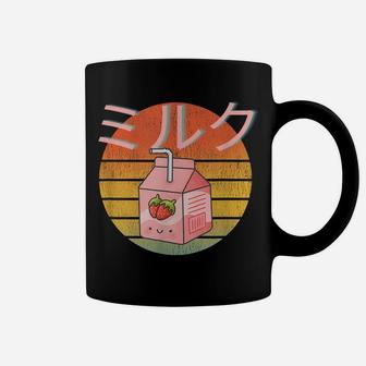 Retro 90S Japanese Kawaii Strawberry Milk Funny Shake Carton Coffee Mug | Crazezy CA