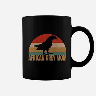 Retro African Grey Mom Coffee Mug | Crazezy AU