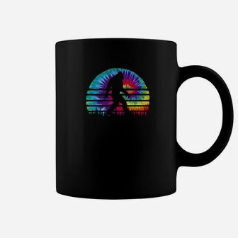 Retro Bigfoot Tie Dye Tie Dyed Sun Believe Coffee Mug - Thegiftio UK