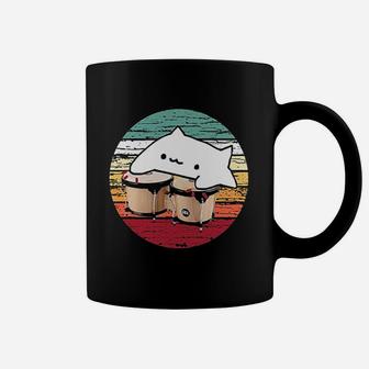 Retro Bongo Cat Dank Meme Vintage Graphic Coffee Mug | Crazezy AU
