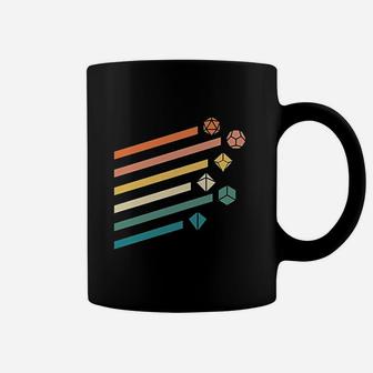 Retro Colors Minimalist Polyhedral Dice Set Nerdy Coffee Mug - Thegiftio UK