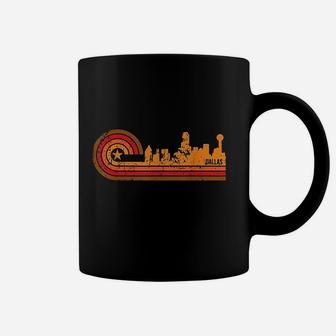 Retro Dallas Cityscape Dallas Tx Skyline Coffee Mug | Crazezy AU