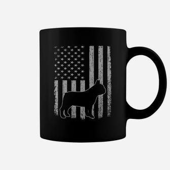 Retro French Bulldog American Flag Dog Dad Dog Mom Coffee Mug | Crazezy AU