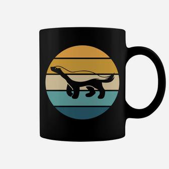 Retro Honey Badger Animal Ratel - Vintage Honey Badger Coffee Mug | Crazezy