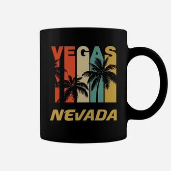 Retro Las Vegas Nevada Palm Trees Vacation Coffee Mug | Crazezy CA